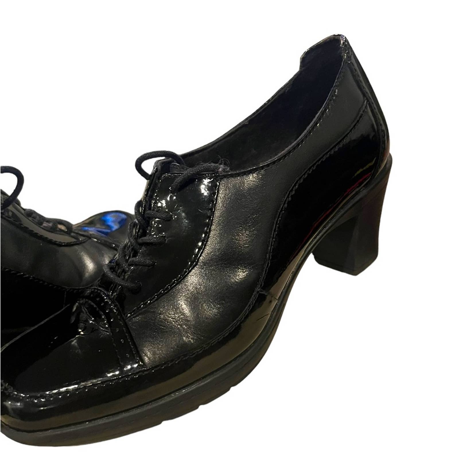 Clarks Chunky Heel Shoes Mercari