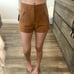 Forever 21 Brown Suede Leather Shorts 25