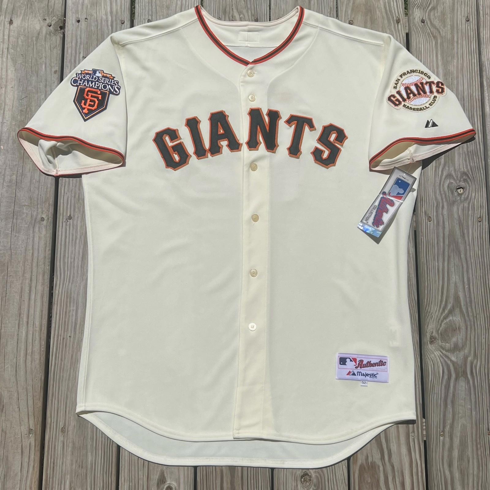 Mens Authentic Majestic San Francisco Giants Jersey #19 Dave Righetti Size 52