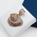 14K Gold Plated Cubic Zircon Pendant, INUS1BR217