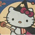 Halloween Witchy Hello Kitty Woven Blanket (48”x 60”)