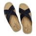 Marc Joseph Cedar Beach Navy Blue Leather Slides US Men 8