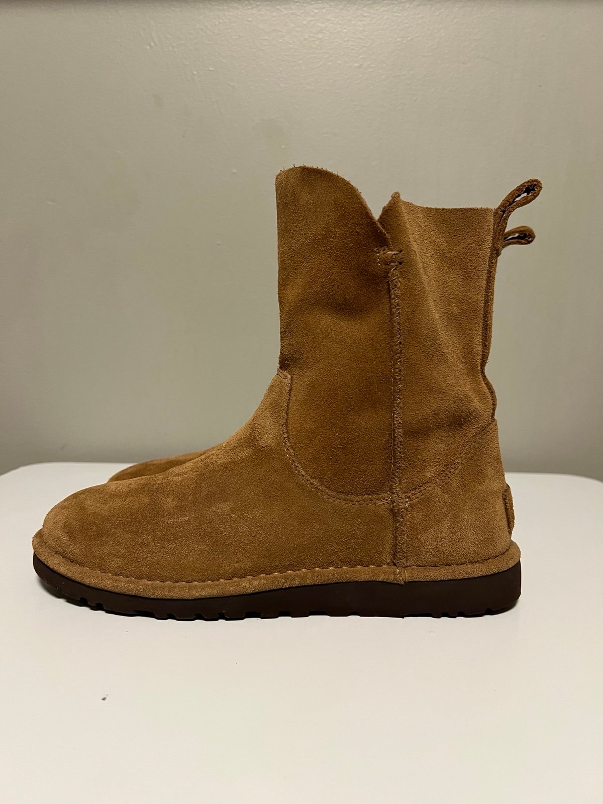 UGG Womens Alida Suede Chestnut Slouch Unlined Boots US 8 EU 39 Chestnut Brown