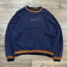 Vintage 90s Nike Swoosh Brand Crewneck Mens Size Large
