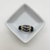 Handmade Glass Focal Bead Stack - black, brown and white swirls