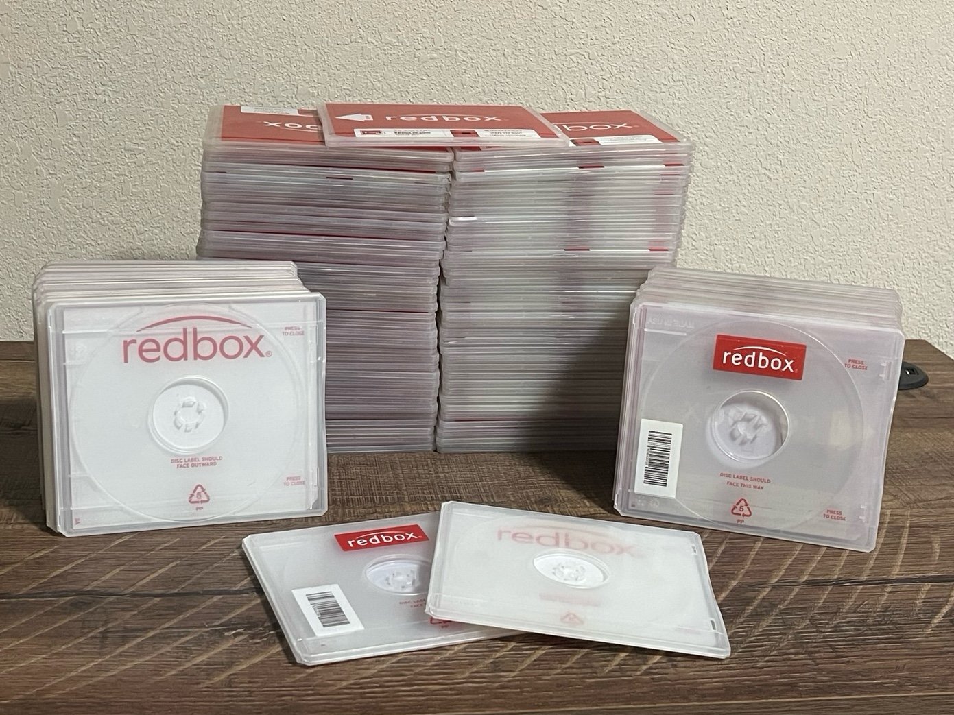 Set of 100 EMPTY Redbox Cases