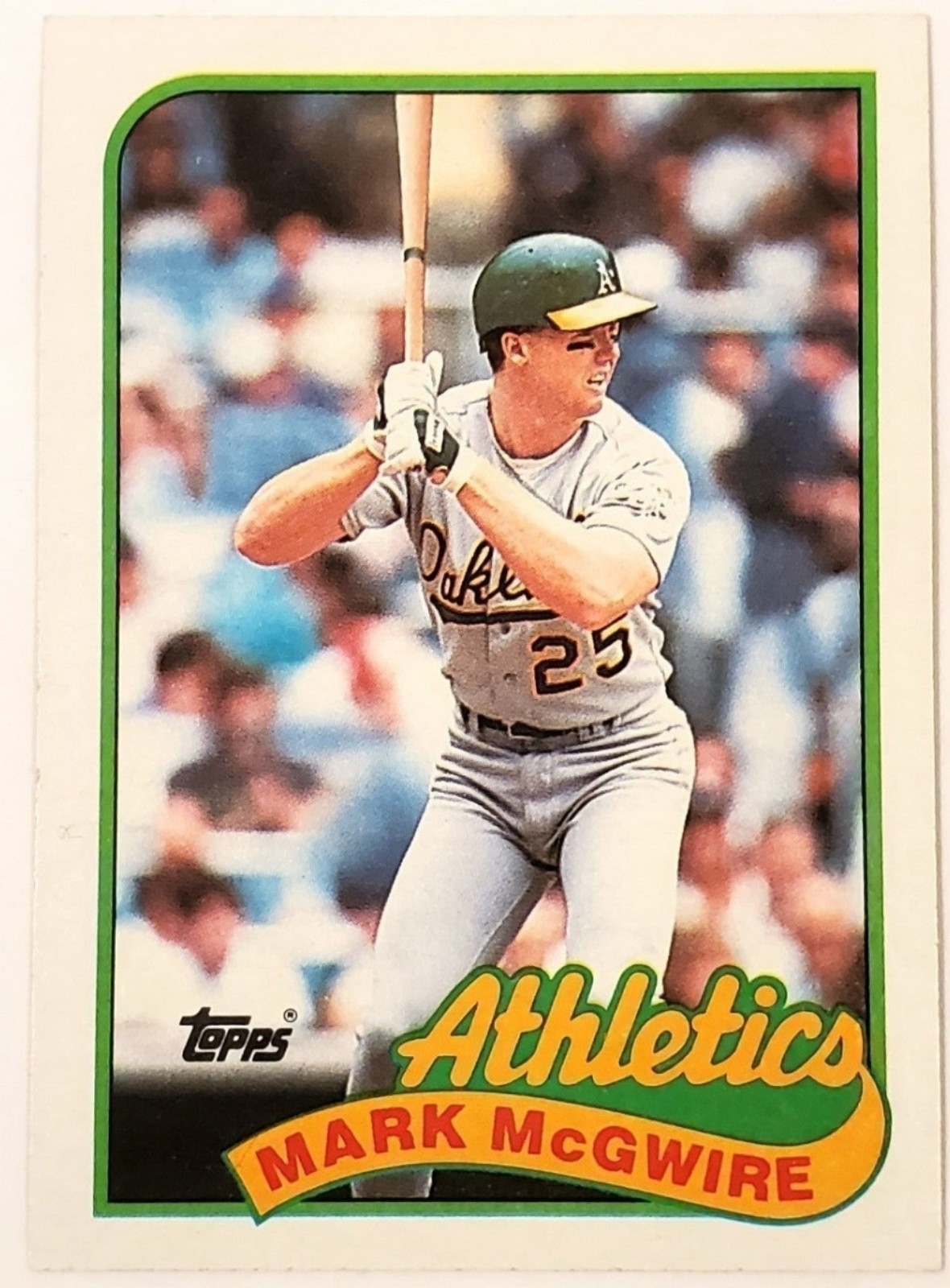 1989 Topps Mark Mcguire #70 ERROR card