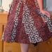 Deadly Dames Kinky Box Pleat Full Leopard Skirt