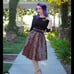 Deadly Dames Kinky Box Pleat Full Leopard Skirt