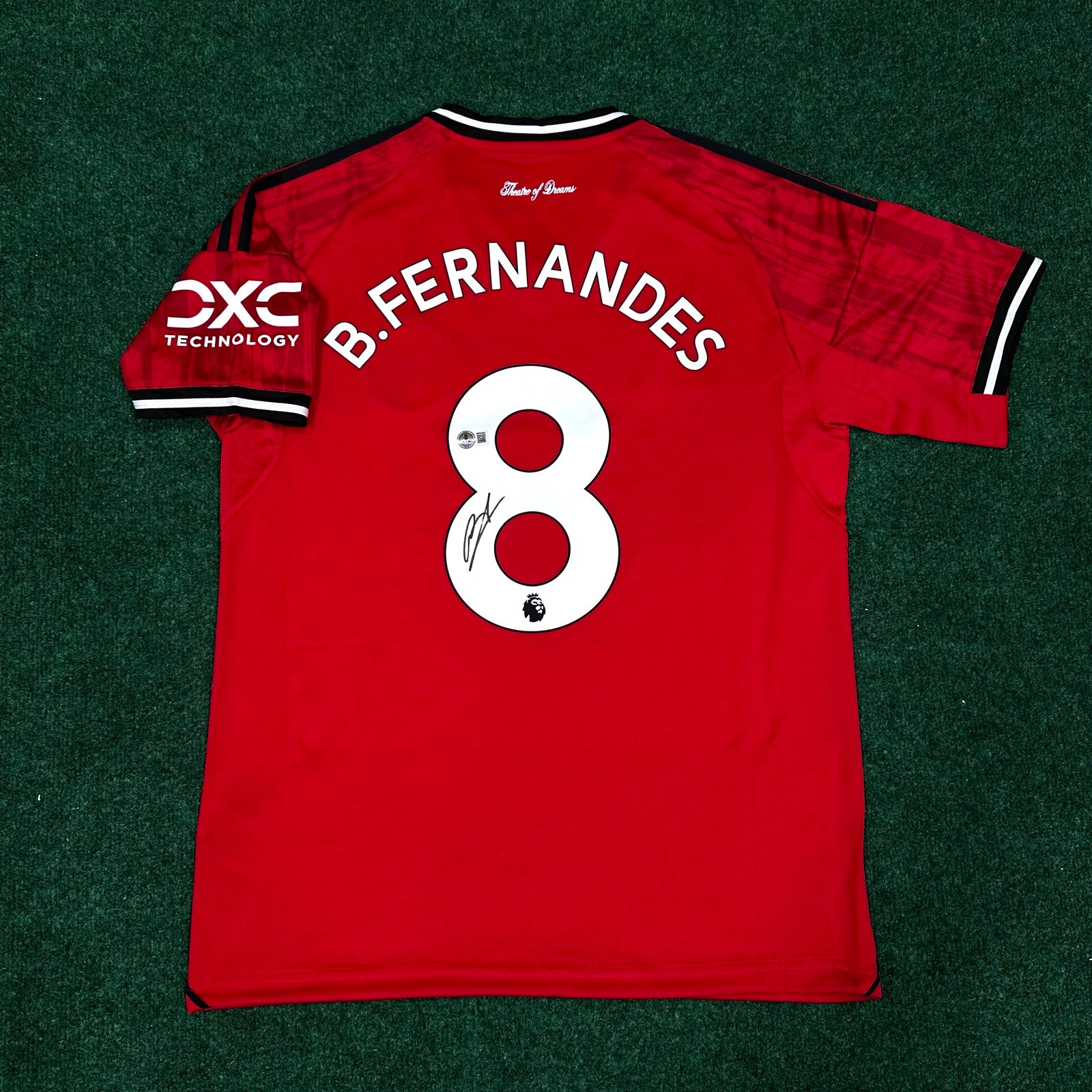 Bruno Fernandes Signed Manchester United Jersey Beckett Witnessed BAS COA