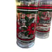 Lot of 7 Coca-Cola & Whataburger Christmas Stained Glass Beverage Glasses