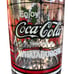 Lot of 7 Coca-Cola & Whataburger Christmas Stained Glass Beverage Glasses