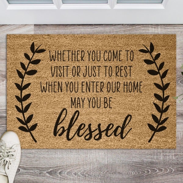 Blessed Coming & Going Doormat