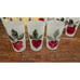 VTG 1950’s Hazel Atlas Frosted Fruit Juice 5.5 Pitcher, 3.75 Glasses 11 Pc Set
