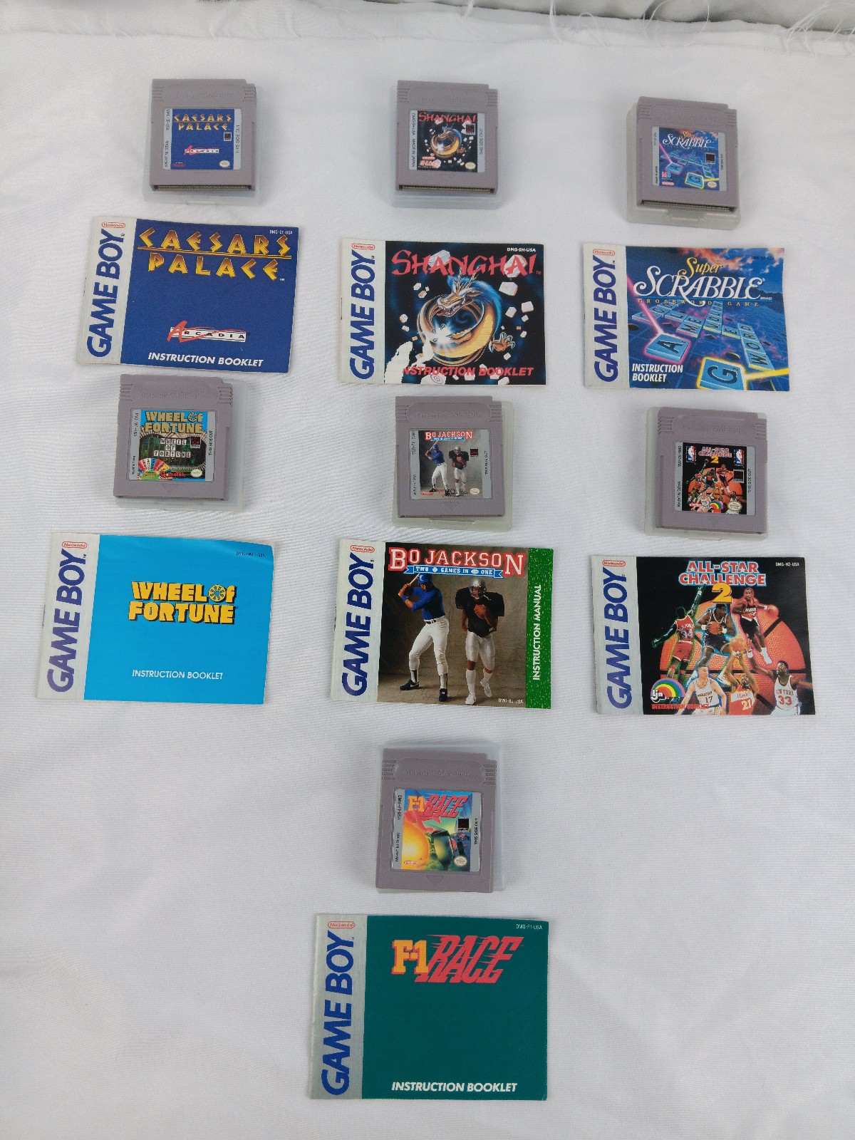 Gameboy Game Lot 7 Original Gameboy Games With Cases & Manuals Tested. Fast Ship