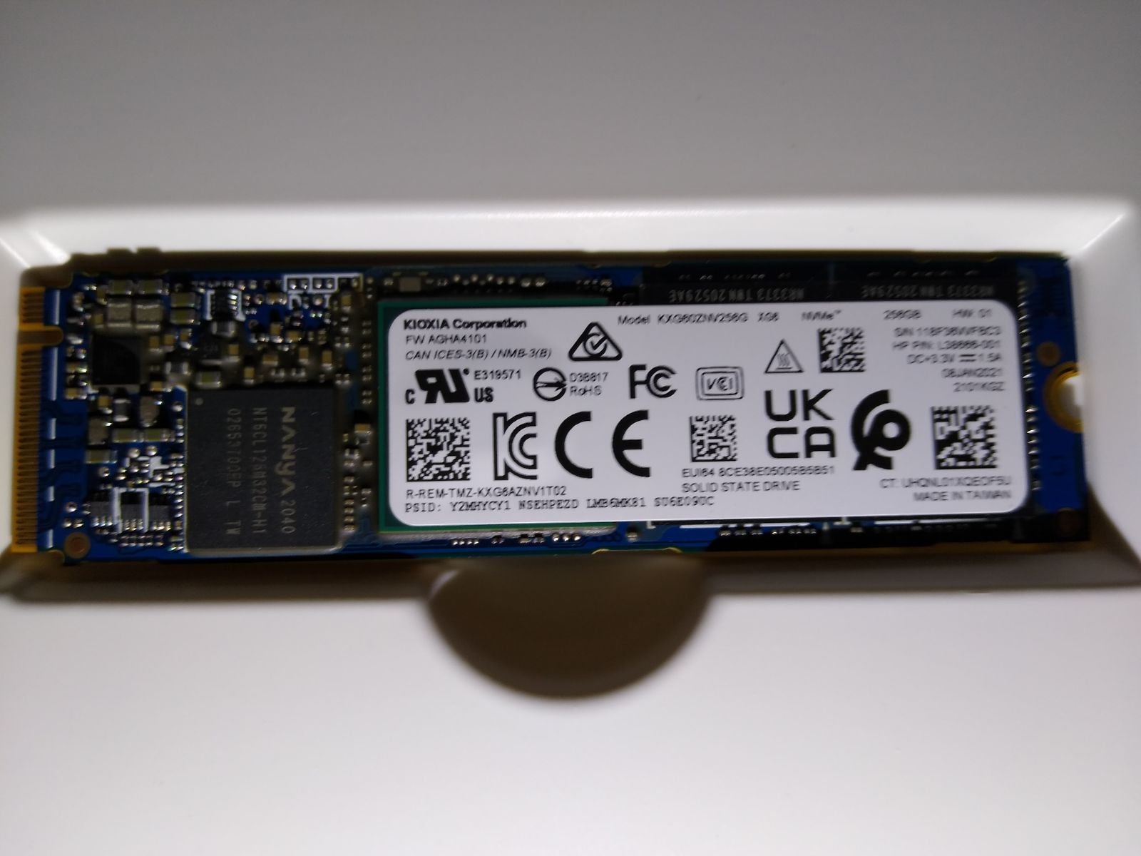 2 - KIOXIA 256Gig NVme XG6 M.2 SSD's
