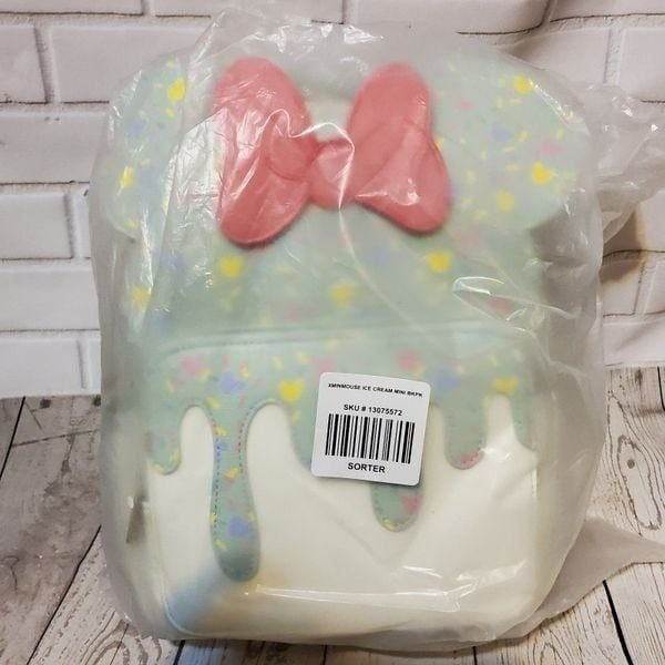 Danielle Nicole Disney Minnie Mouse Ice Cream Mint Mini Backpack