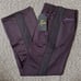 XS Dark Purple Straight Needles Track Pants