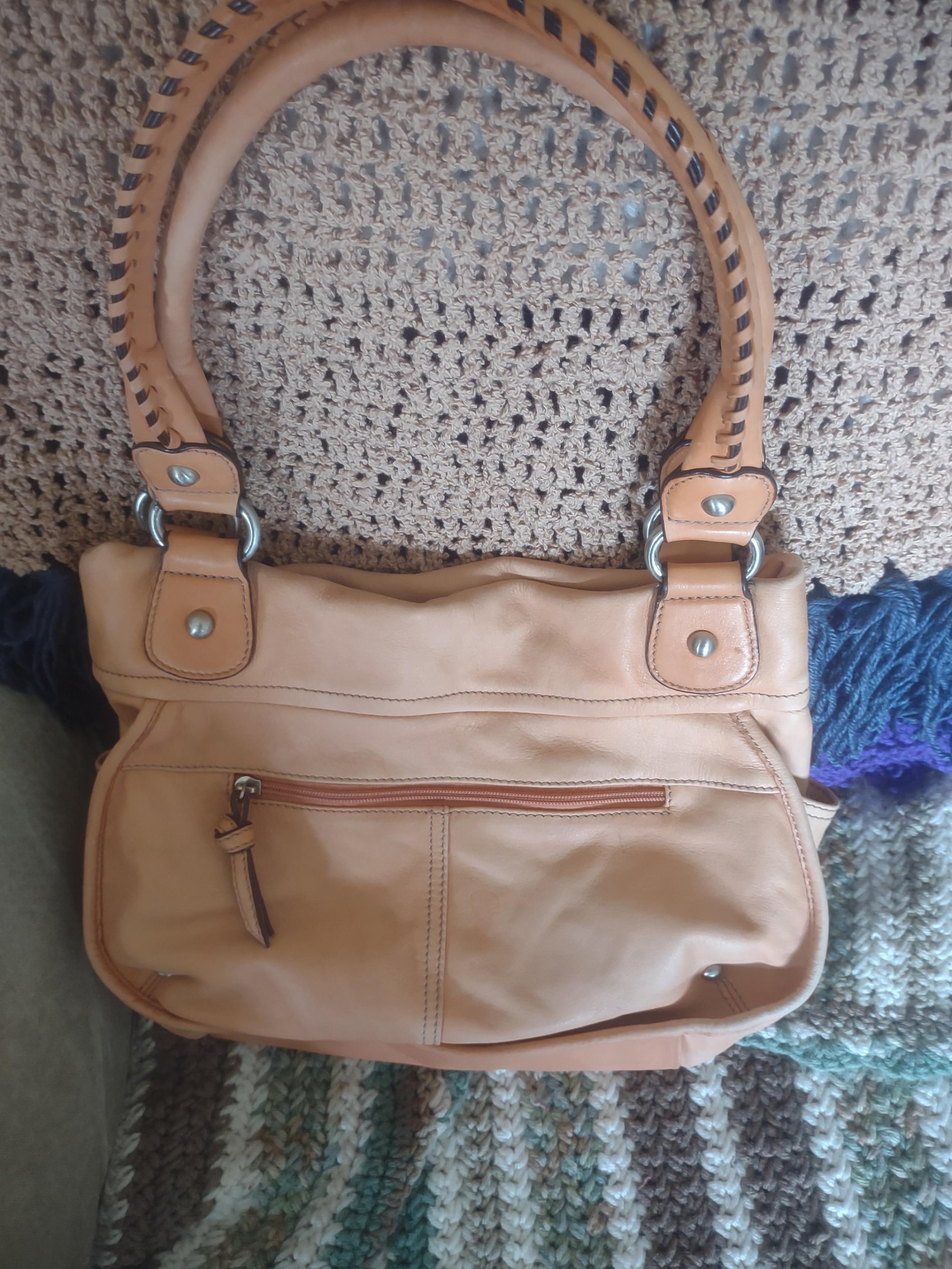 Clark's Orange Leather Purse