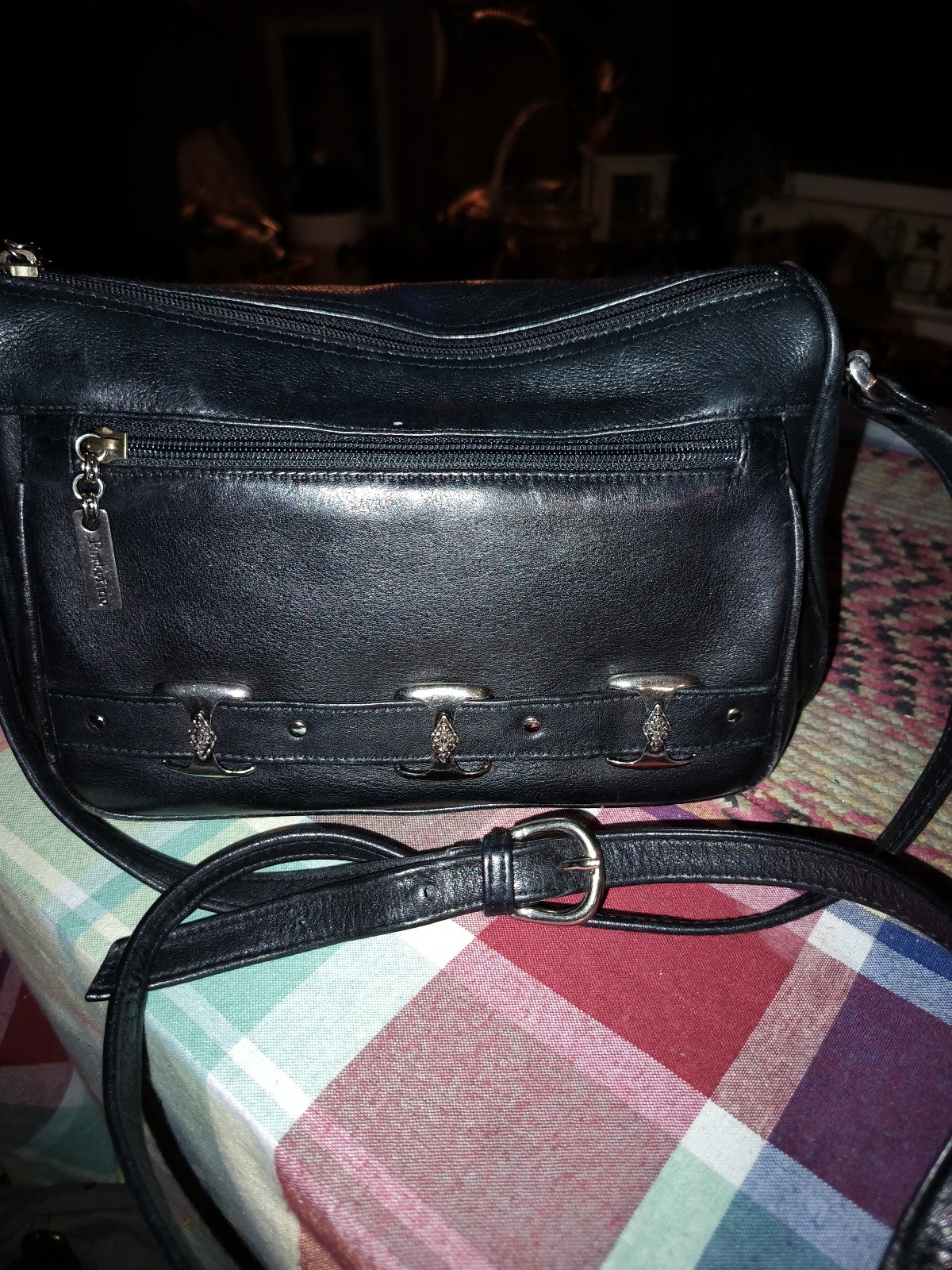 Leather crossbody bag