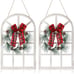 Wood Christmas Holiday Wall Hanging Indoor Outdoor Decorations Rustic