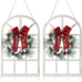 Wood Christmas Holiday Wall Hanging Indoor Outdoor Decorations Rustic