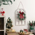 Wood Christmas Holiday Wall Hanging Indoor Outdoor Decorations Rustic