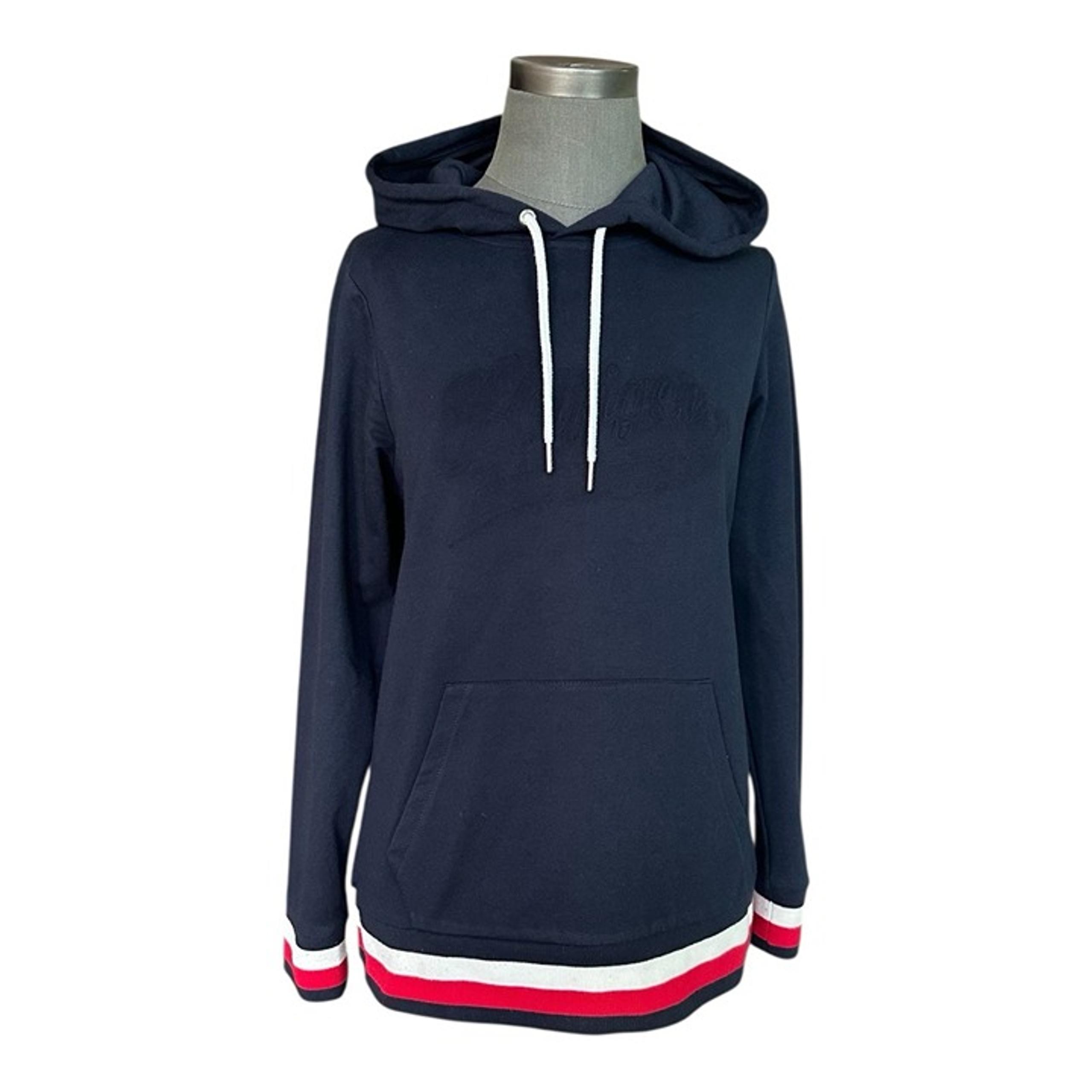 Tommy Hilfiger Sport Hooded Pullover Striped Women's Sweatshirt Hoodie Size M