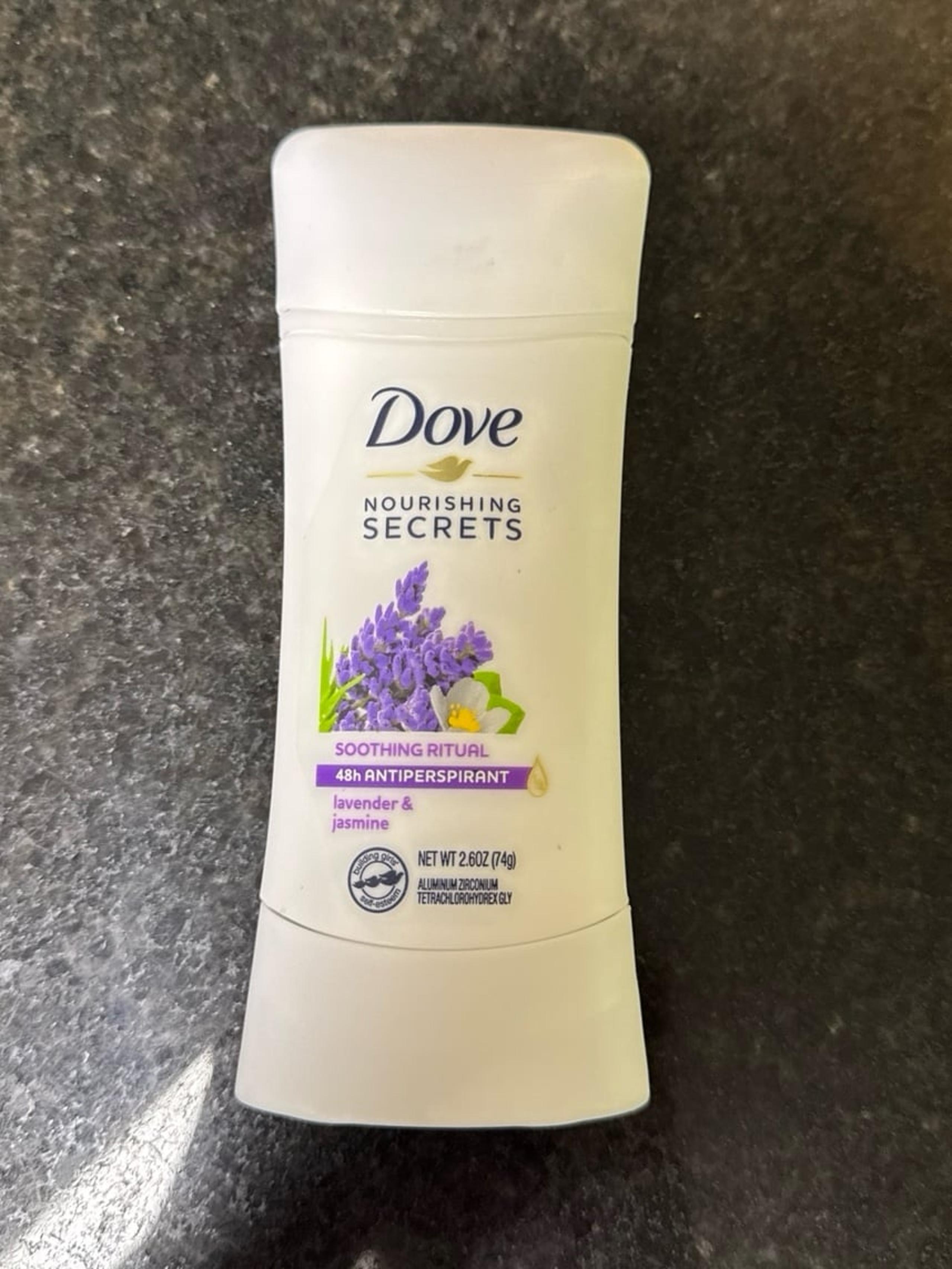 Dove Nourishing Secrets Lavender & Jasmine 48 Hour Antiperspirant Deodorant Stic