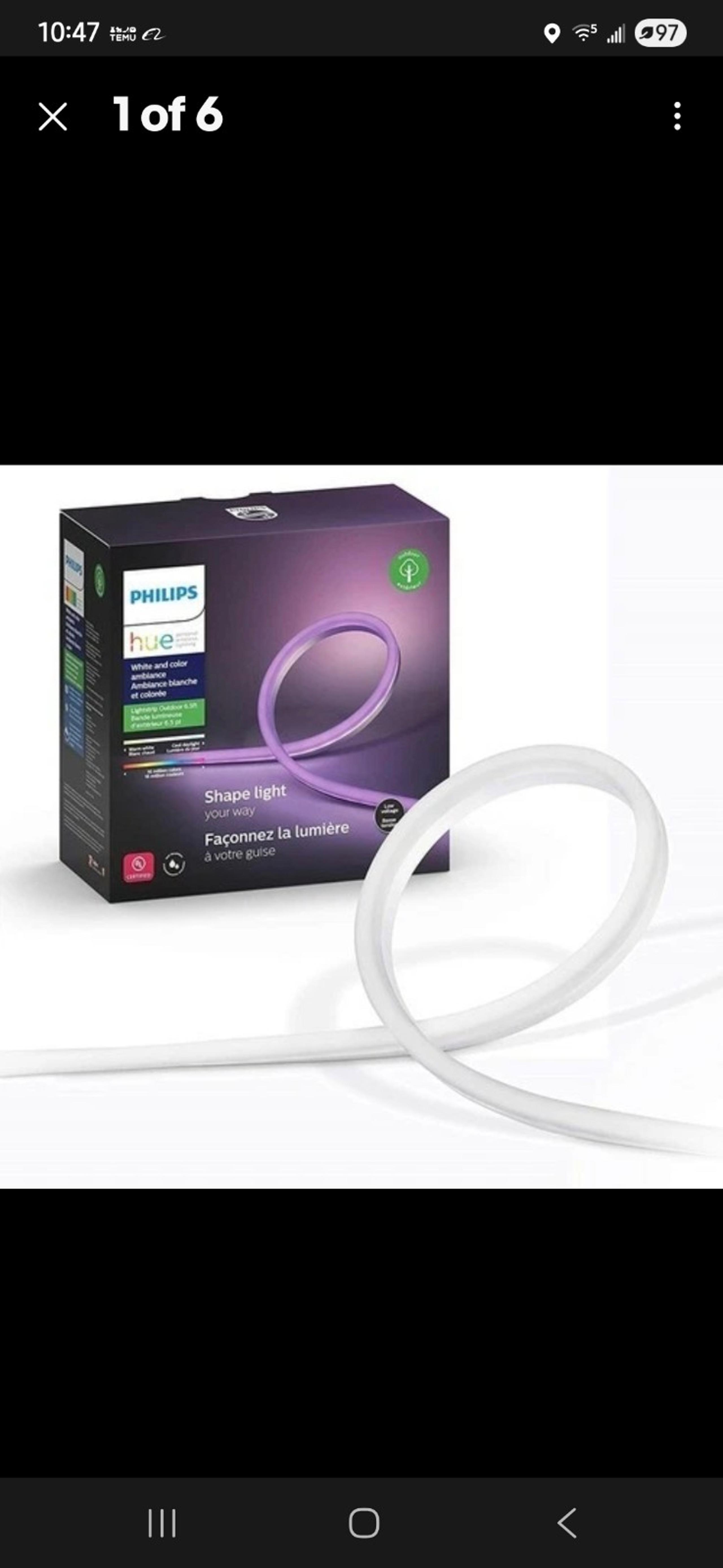 New Philips Hue 80" White & Color Ambiance Smart Outdoor Lightstrip