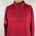 NWT Cinch Women’s 1/4 Zip Pullover Size XL Red Fleece Lined Sweatshirt
