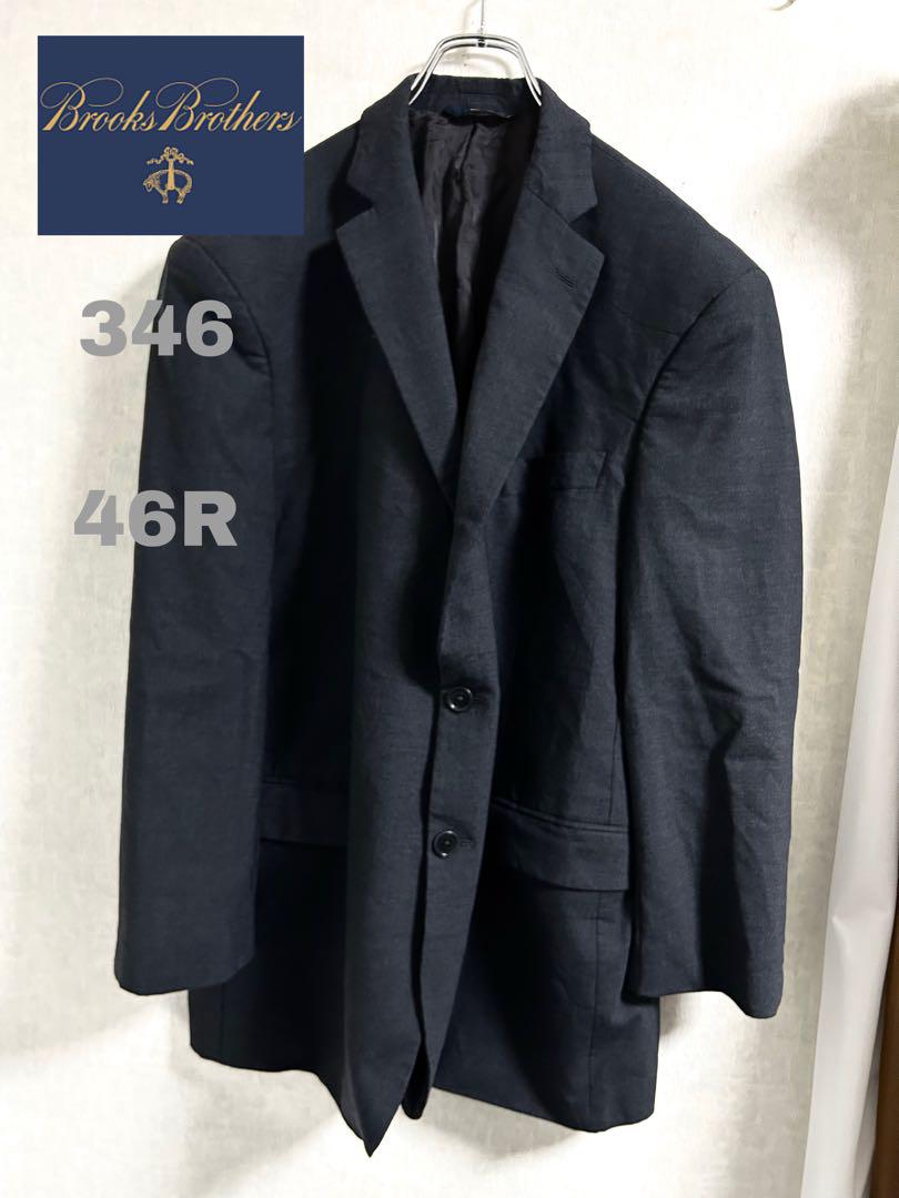 Brooks Brothers 346 Tailored Jacket 46R Black Grey