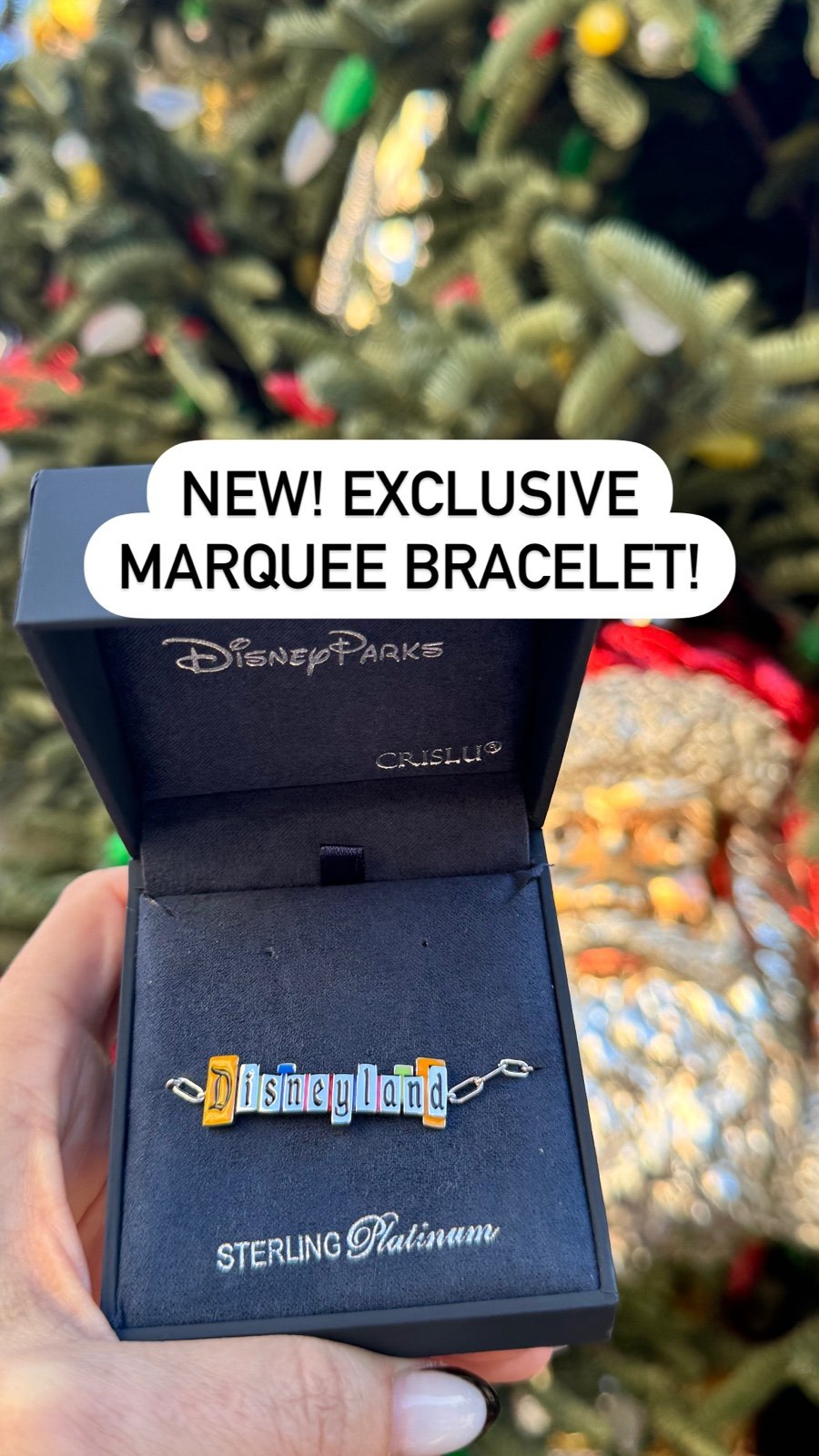 Crislu Disneyland Marquee Bracelet *SIGNED*