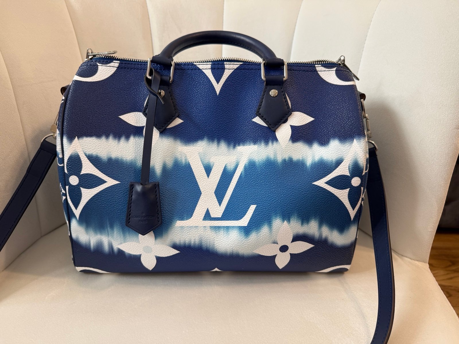 Louis Vuitton Blue Escale Speedy 30 Bandouliere