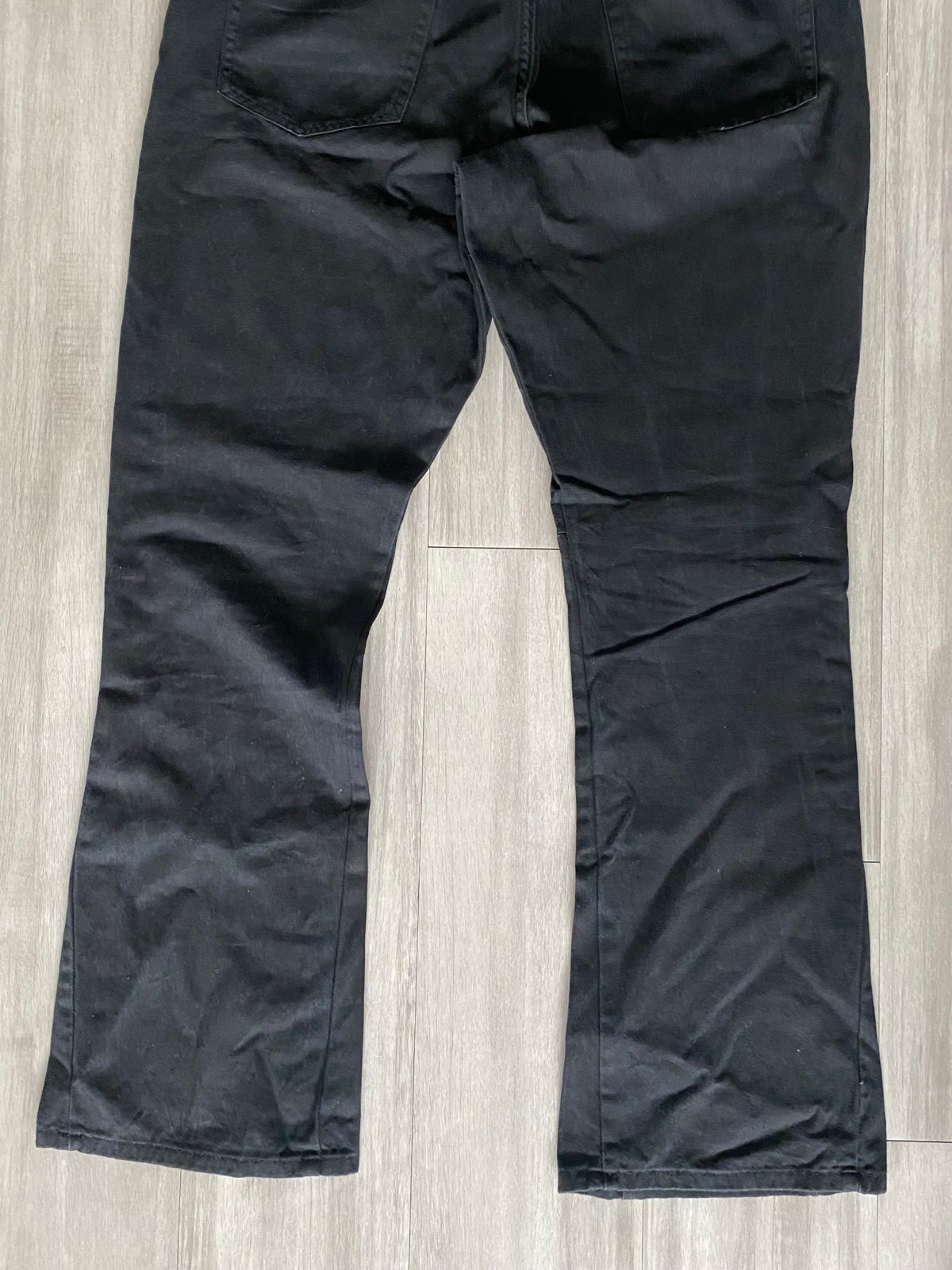 MNML black jeans with flared bottom size 36