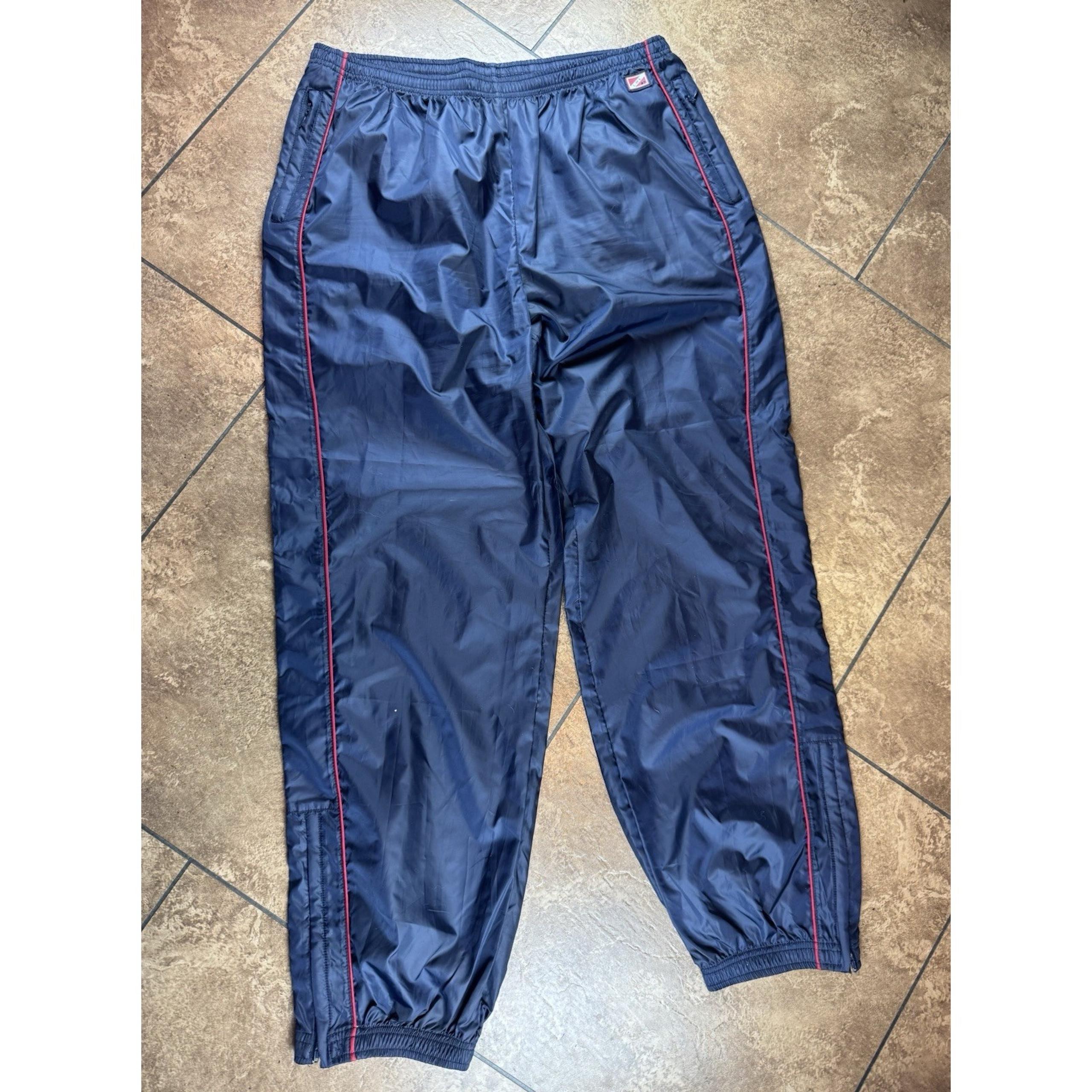 Vintage 90's Lauren Ralph Lauren LRL Mens Blue Wind Pants, Joggers Zip Leg Large