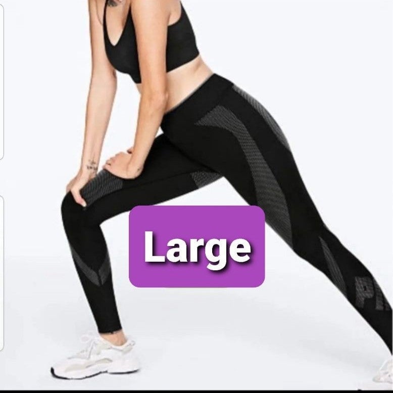 PINK VS Seamless Leggings Tights black