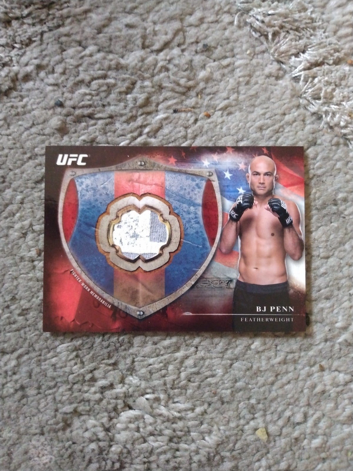 UFC Topps sp2/8 BJ Penn RUBY RELIC OUT OF PRINT