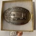 Vintage Metal Belt Buckle, Roadway, Trucking, 1 Million Miles Safe Driving, Nice