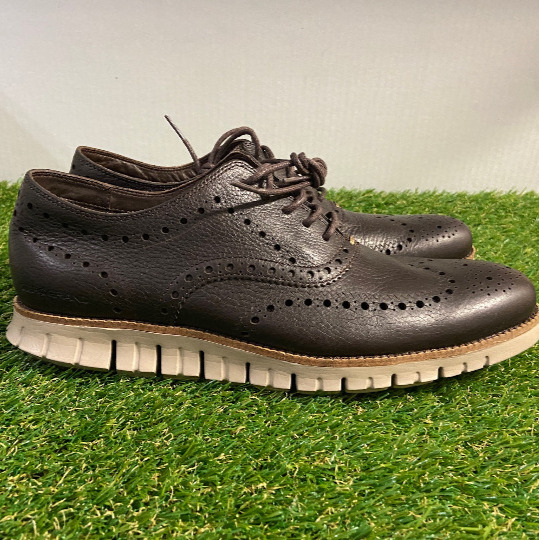 Cole Haan Men's Zerogrand Wing Oxford Java Cobblestone Mens Shoes 11.5 NEW
