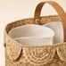 Hearth & Hand Natural Woven Scalloped Baby Diaper Caddy