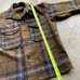 Vintage 70s Pendleton Pendort plaid jacket Brown Black Blue Shacket