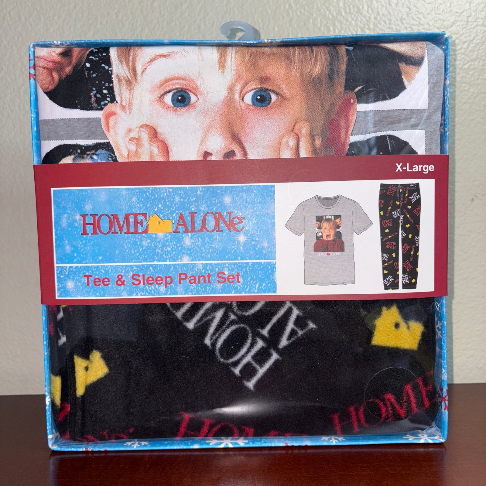 Home Alone Christmas Pajama Sleep Set Men's Size X-Large NEW in Box Kevin