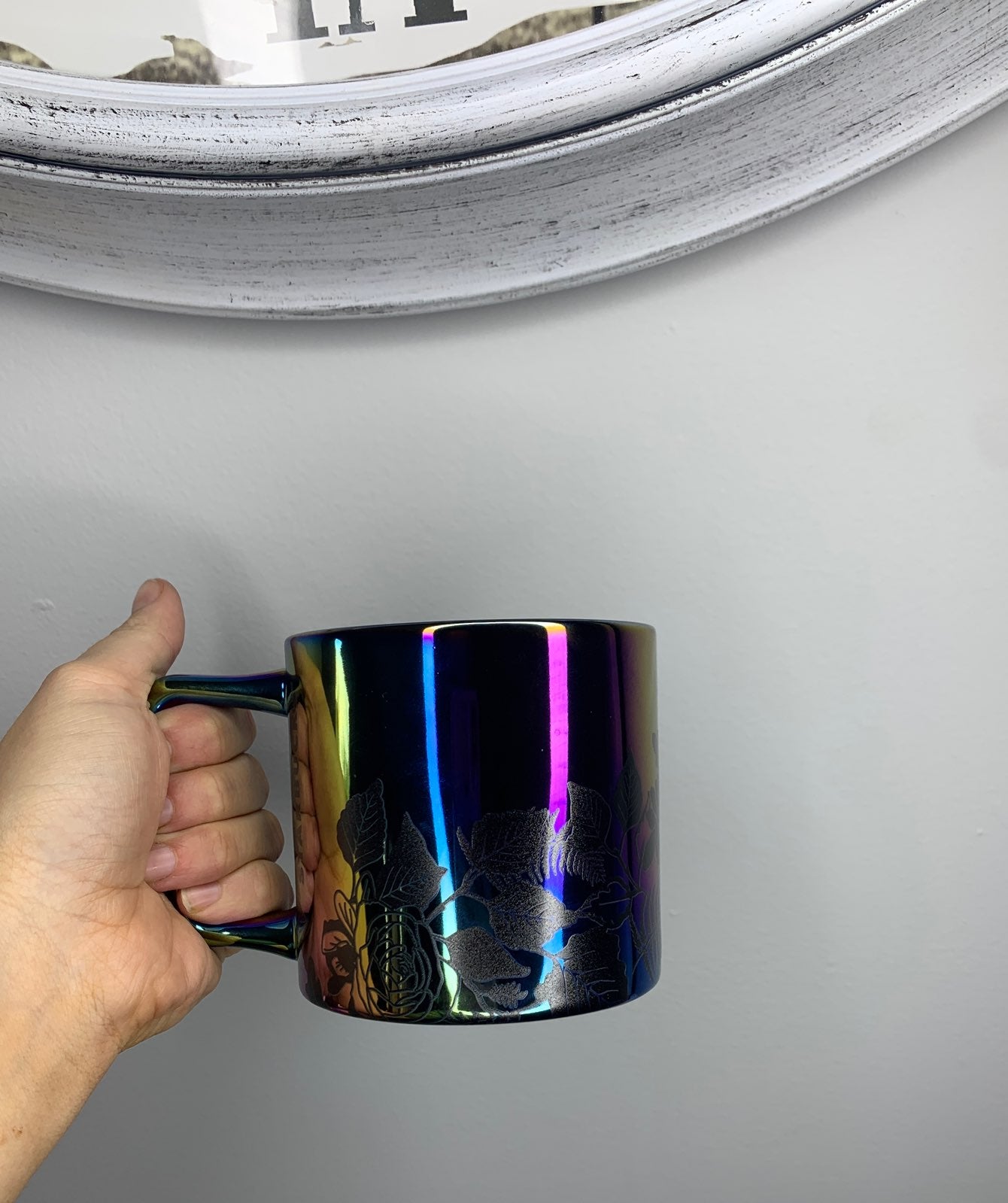 NEW FALL starbucks oilslick mug