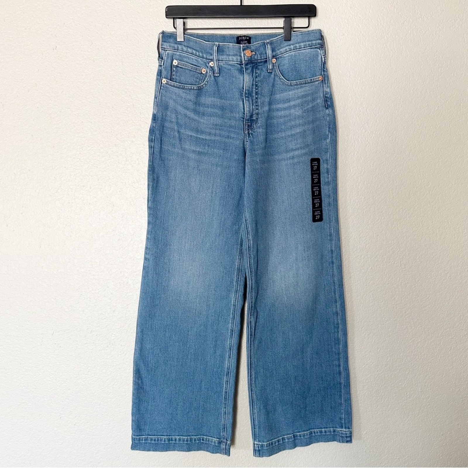 J. Crew Factory Jeans Womens Classic Wide-leg All-day Stretch Size 27