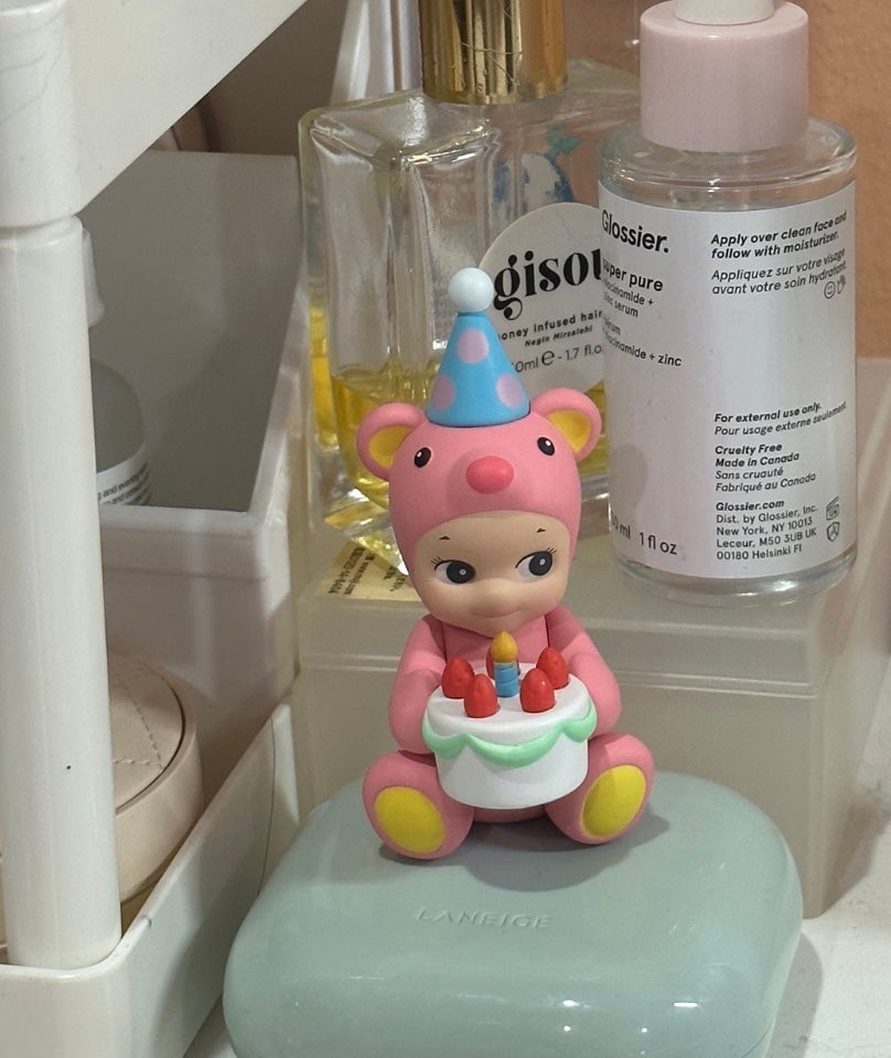 sonny angel birthday bear gift pink