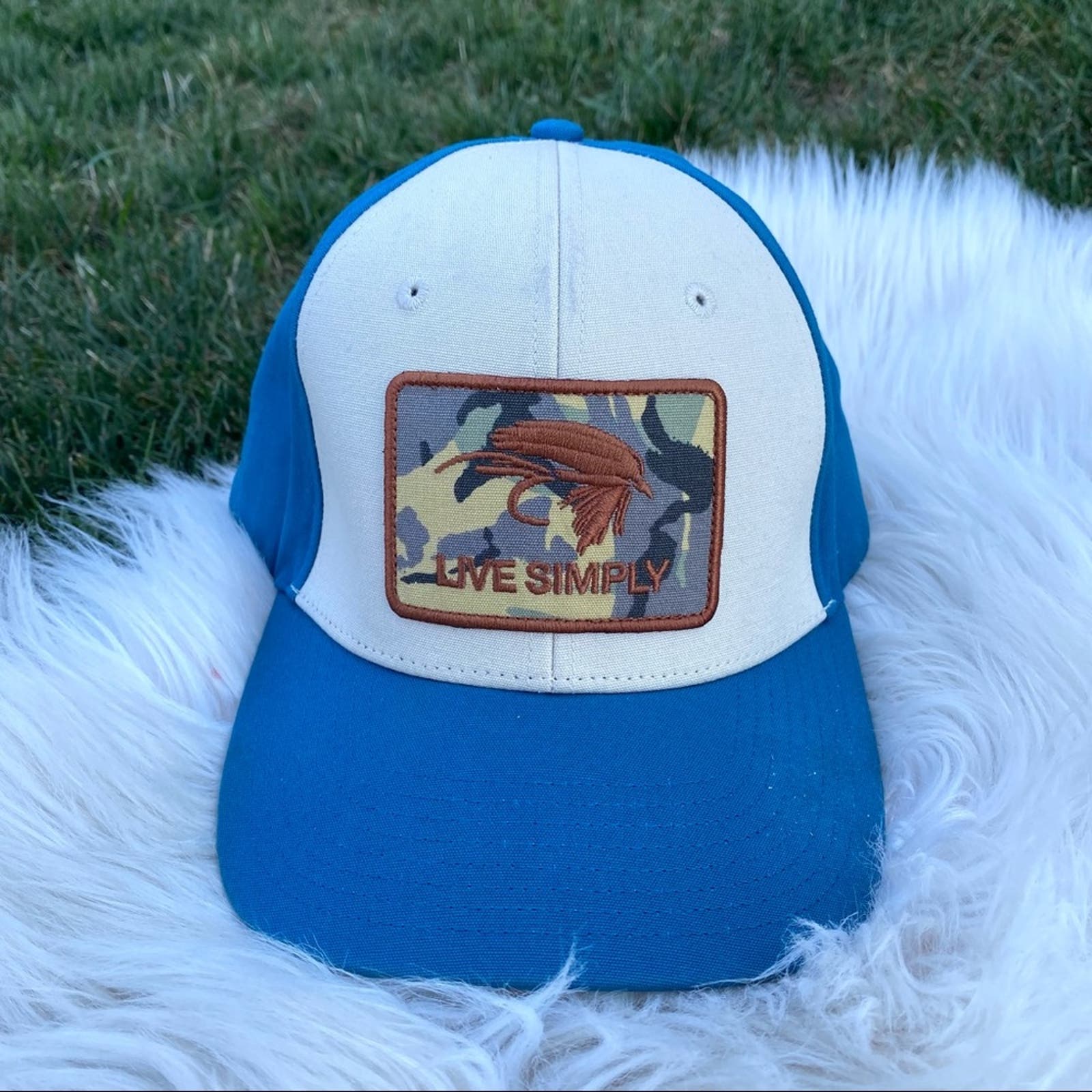 Patagonia 'Live Simply' Fly Fishing Snapback Trucker Hat