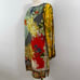 Johnny Was Silk Printed Shift Mini Dress Tunic Coverup Long Sleeve Sheer XS