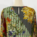 Johnny Was Silk Printed Shift Mini Dress Tunic Coverup Long Sleeve Sheer XS
