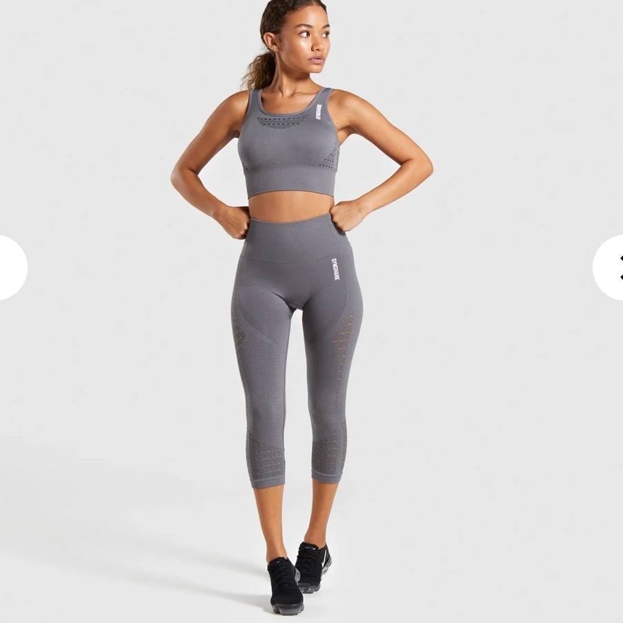Gymshark Energy + Seamless Crop Top and Cropped leggings